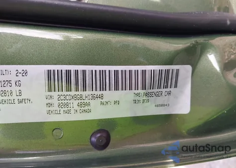 2020 Dodge Charger Sxt Rwd z USA, uszkodzony, nr VIN 2C3CDXBG8LH136448